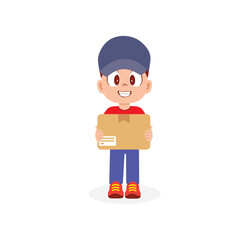 Fast and Friendly Delivery Boy