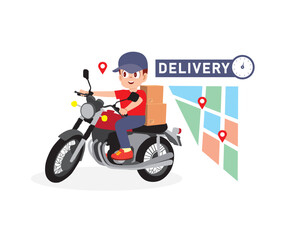 Reliable Red Motorcycle Courier to Your Location