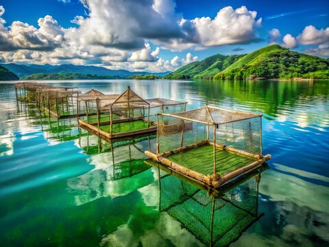 Bamboo Fish Cage Farming, Lake Tondano, Climate Change Impact, Indonesia