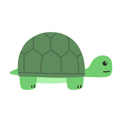 Cute turtle cartoon illustration