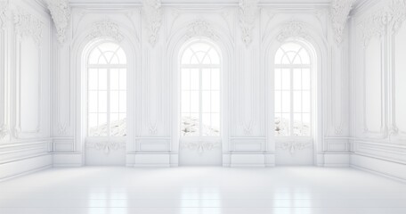 beautiful random white room background