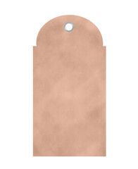 hang tag brown paper with hole punch silver eyelet grommet ring 