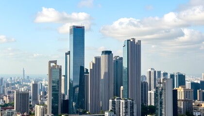 Obraz premium An aesthetic view of Cityscape