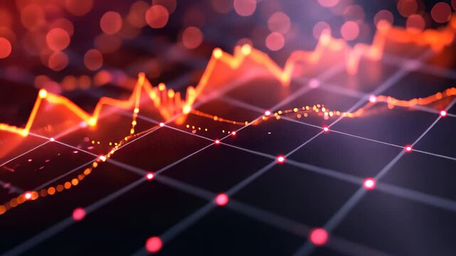 A detailed view of a bar chart displayed on a computer screen, showcasing data and trends, A scatter plot showing the correlation between market volatility and trade volume