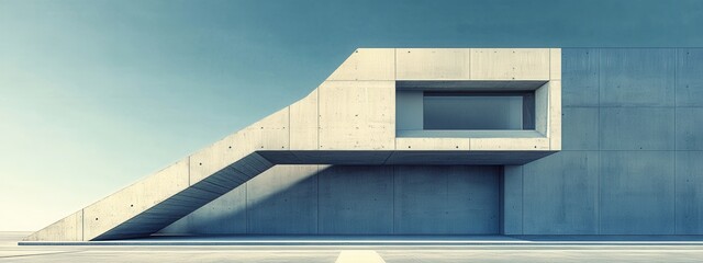 Fototapeta premium Exploring modern architectural design urban landscape digital art minimalist environment aerial perspective innovative concepts