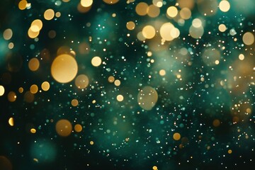 Sparkling Bokeh Lights on a Dark Background
