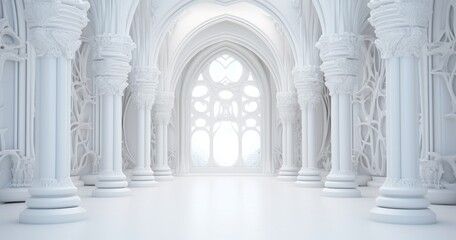 Fototapeta premium beautiful random white room background