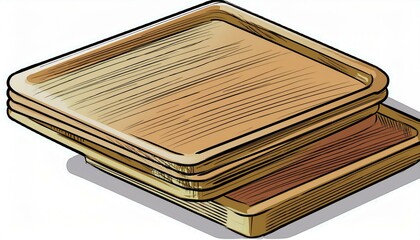 old books isolated on white