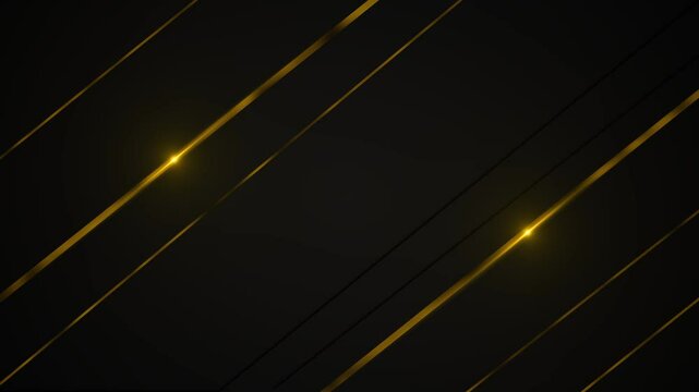 Golden shiny stripes dots abstract tech geometric background. particle stripes elegant line award ceremony, stage performance. Luxury Premium Corporate Royal Award nomination ceremony. 3D 4K