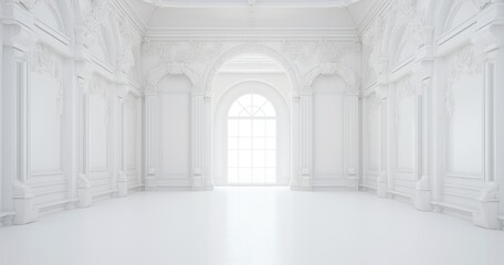 beautiful random white room background