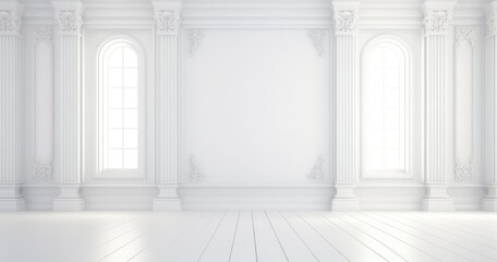 beautiful random white room background