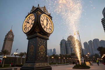New Year 2025 Wallpaper – Fireworks Celebration Joy Glitter Party Vibes & Style