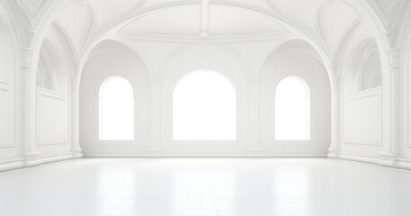 Fototapeta premium beautiful random white room background