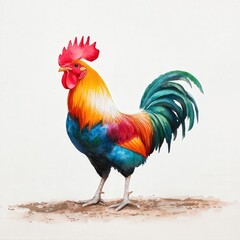 Fototapeta premium Close-up of rooster spurs, ready for action, isolated with soft light effects