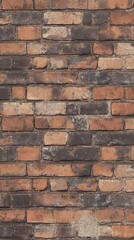 Obraz premium Rustic Red Brick Wall Texture for Background and Design Concepts