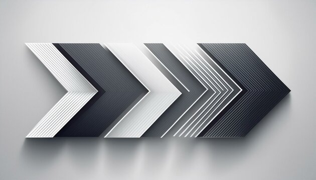 abstract 3d matel arrow signs to forward background