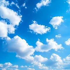 Obraz premium Blue canvas with white brushstrokes