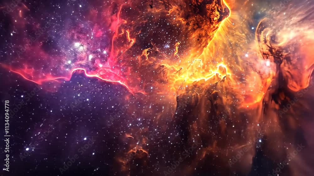 Canvas Prints a vibrant space filled with a multitude of stars shining brightly against a dark background, a starr