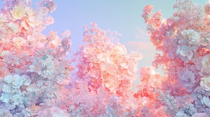 Digital Money Bloom: Glitching Garden of Wealth Creation | Photorealistic Artwork of Abundance and Growth
