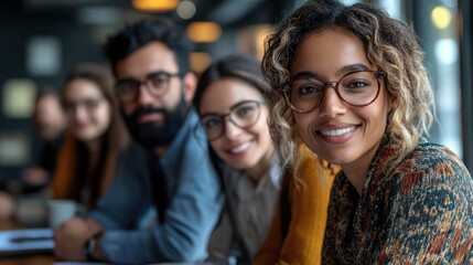 Fototapeta premium Smiling Diverse Team of Young Professionals