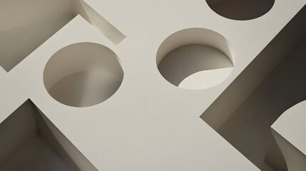Minimalist Abstract Composition with Clean Lines, Neutral Tones, and White Space, Featuring Modern Design Elements and Sleek Sophistication Inspired by Design Trends