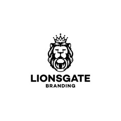 Lionsgate Branding Logo Design Vector Stock