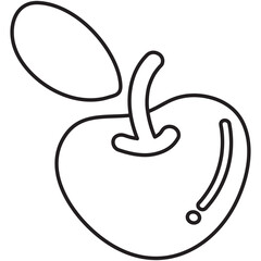 Apple outline png for fruit, vegan, patch, toy, doll, brooch, decoration, grocery shopping, supermarket, market, farm, sticker, breakfast, diet, nature, food, snack, kid colouring book, art, painting	