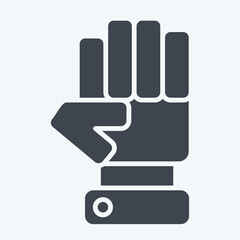 Icon Opposition. related to Electiont symbol. glyph style. simple design editable