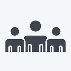 Icon Power Base. related to Electiont symbol. glyph style. simple design editable