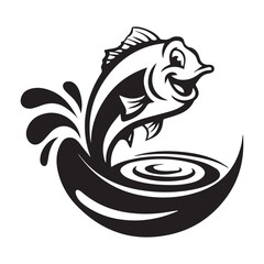 black and white fish