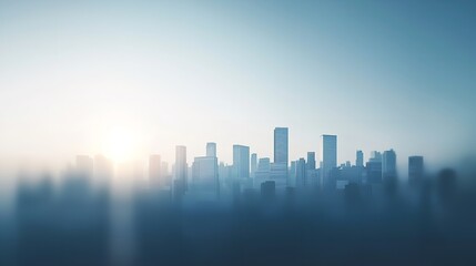 Fototapeta premium Minimalistic Background: City Themed in 16K Resolution