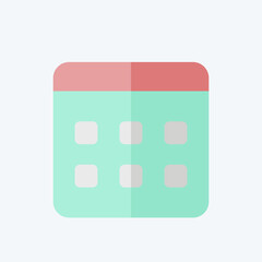 Icon Election Date. related to Electiont symbol. flat style. simple design editable