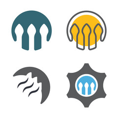 Dam Logo Template Icon