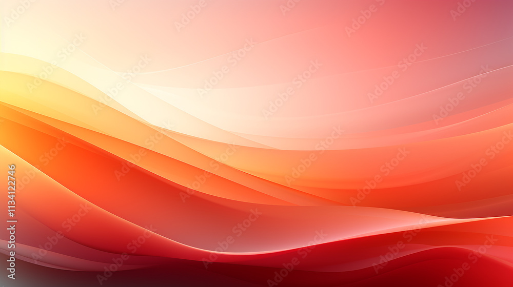 Wall mural abstract peach and orange, peach fuzz waves. abstract background with waves