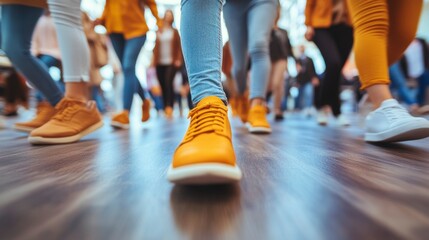 Business people blurred in a modern office interior with space for brainstorming ideas perfect for visualizing teamwork, collaboration, and innovative business meetings