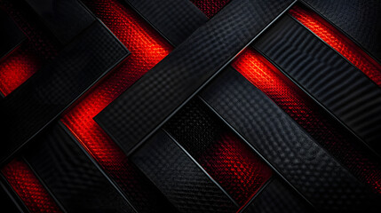 Abstract Black and Red Geometric Background