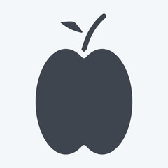 Icon Apricot. related to Fruits And Vegetables symbol. glyph style. editable