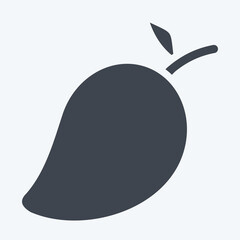 Icon Mango. related to Fruits And Vegetables symbol. glyph style. editable