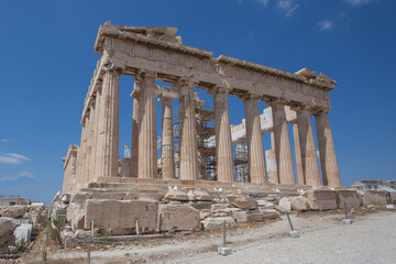 Obraz premium Acropolis, the most famous citadel in the world on the hills of Athens, Greece, Europe