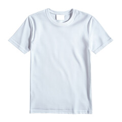 isolated white plain clothes on transparent background