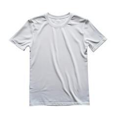 isolated white plain clothes on transparent background