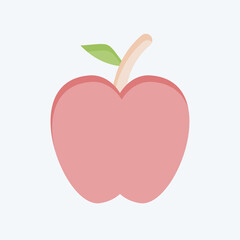 Icon Apple. related to Fruits And Vegetables symbol. flat style. editable