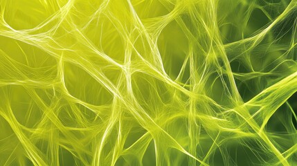 A close-up of a bio-structural material under a microscope, like spider silk or plant fibers, showcasing the fine, interwoven pattern