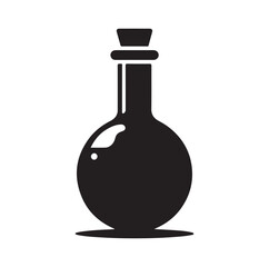 potion flask silhouette vector illustration