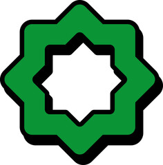 Bold Retro Shape Element 