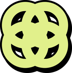 Bold Retro Shape Element 