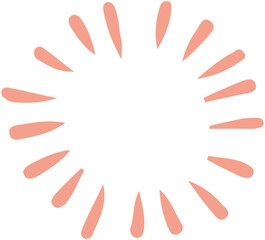 Hand Drawn dot line Circles Frame
