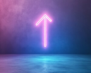 National Download Day Futuristic Neon Arrow Concept for Creative Tech Holidays Like New Years Eve and Cyber Monday