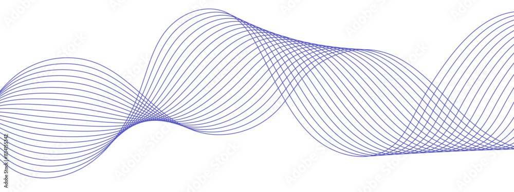 Aufkleber Abstract colorful modern stream wave and curve lines. Frequency sound wave lines and technology curve lines. Digital concept banner, flyer, cover, brochure, technology, science, data. 