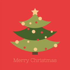 christmas card with tree